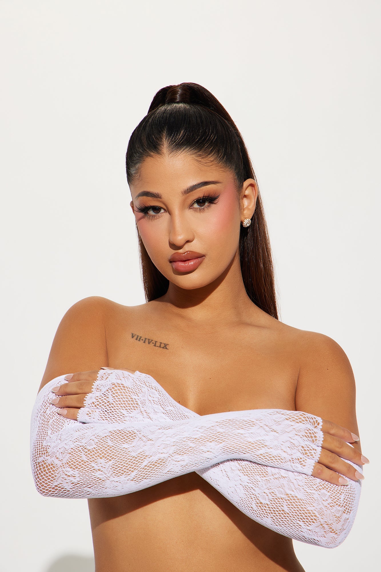 Guanti in pizzo Sweetest Touch - Bianche