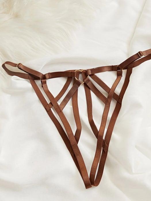 Set di Lingerie Brown Harness