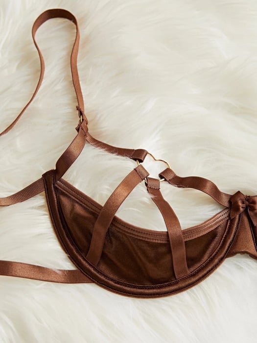 Set di Lingerie Brown Harness