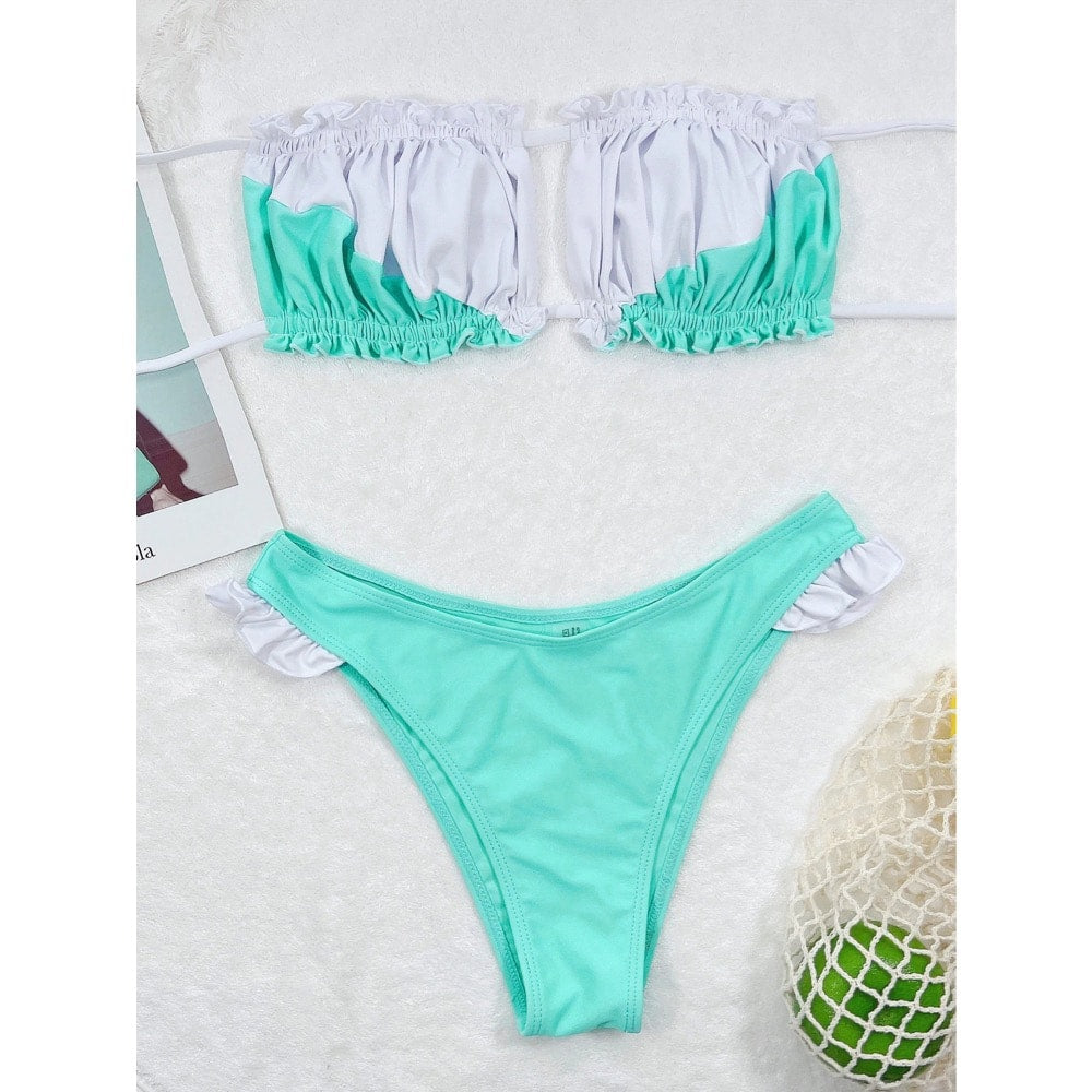 Costume da Bagno in 2 Pezzi Turchese