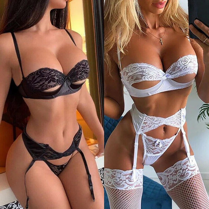 Completo intimo erotico in pizzo alla moda