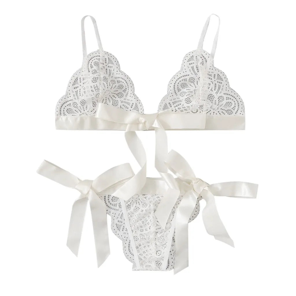 Completo reggiseno e slip in pizzo