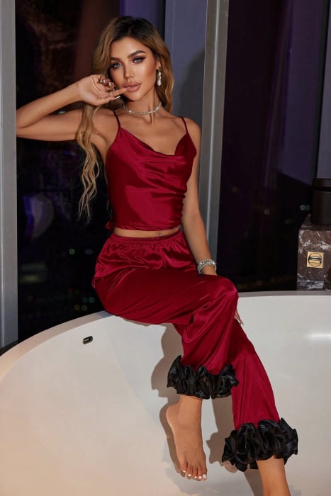 Set Di Pigiama In Raso