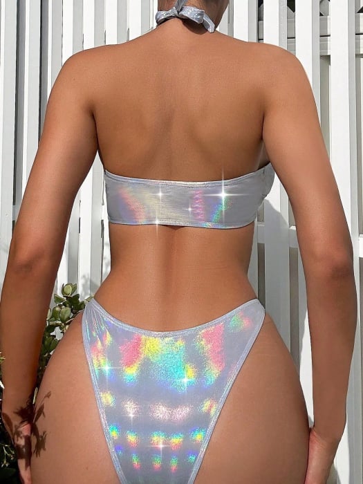 Costumino Argento a 2 Pezzi