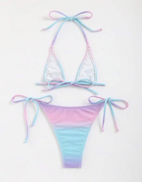 Costume da Bagno a 2 Pezzi con Coulisse