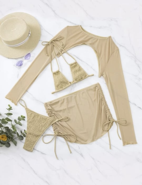 Costume da Bagno 4 Pezzi Nude