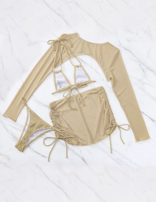 Costume da Bagno 4 Pezzi Nude