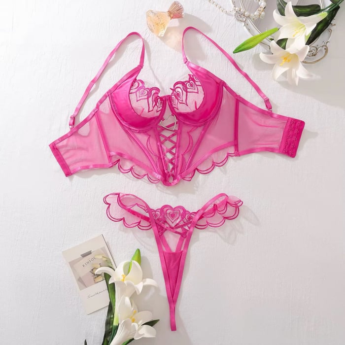 Set Intimo Rosa a 2 Pezzi