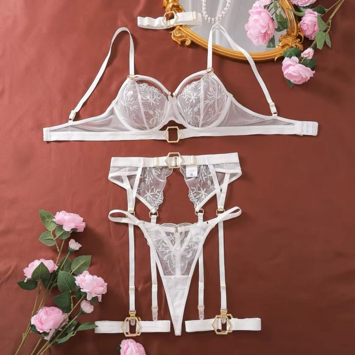 Set Intimo Bianco a 5 Pezzi
