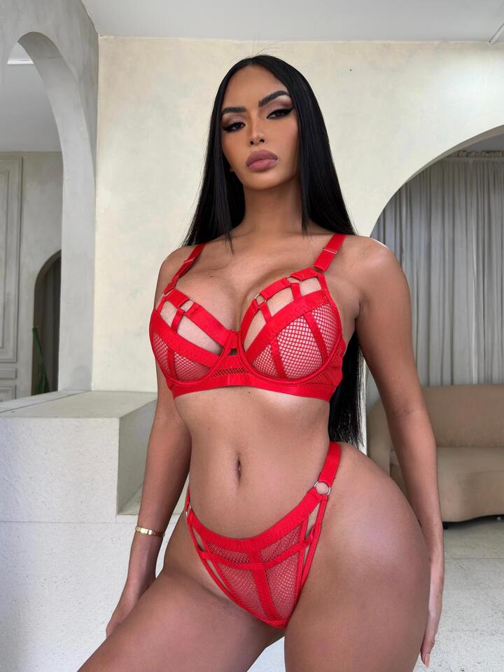 Set Intimo a 2 Pezzi con Intagli