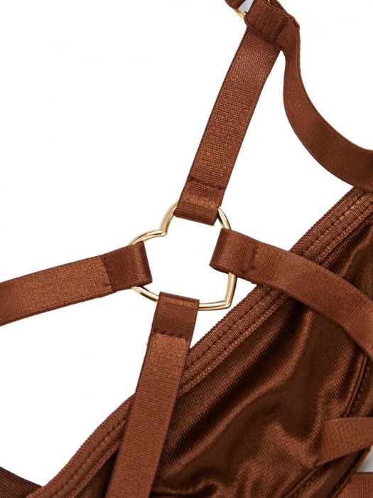 Set di Lingerie Brown Harness