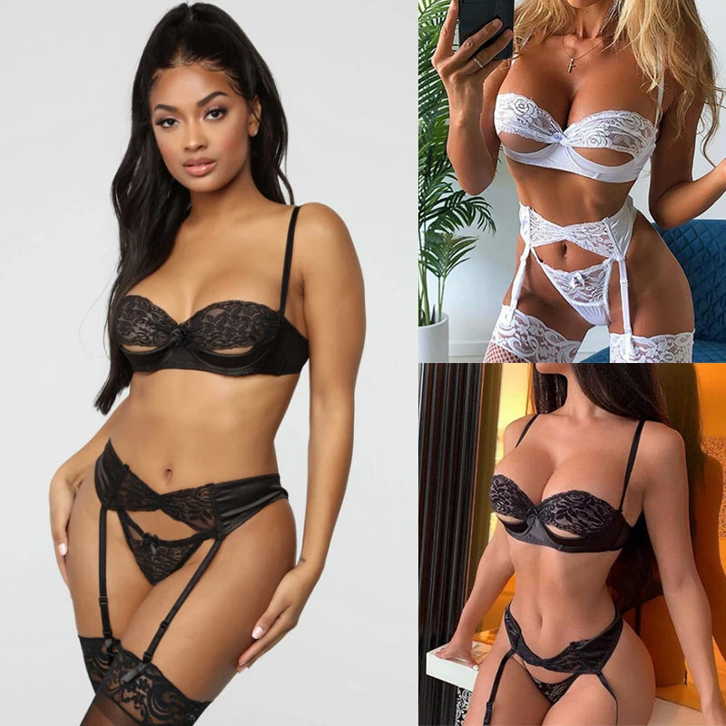 Completo intimo erotico in pizzo alla moda