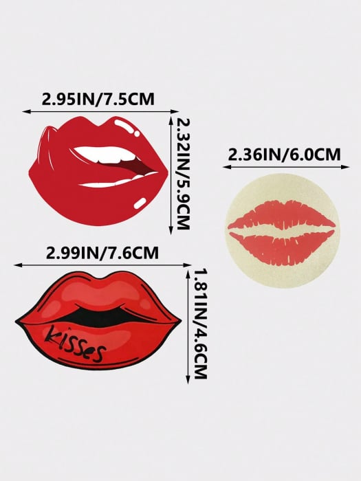 Set di 3 Accessori Auto-Adesivi per il Seno